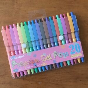 Premium Gel Pens Set - 20 Colors